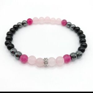 6mm Natural Stone Bracelet -  protection, spiritual growth, and inner peace.